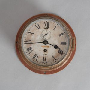 Antique German Brass Ships Clock, Maritime Key Wind Clock, German Wall  Clock, Clocks for Wall Vintage, Porthole Clock, Nautical Wall Clock 