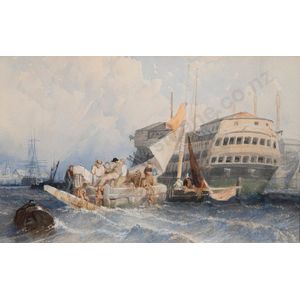 Manner of William Clarkson Stanfield RA (1793-1867) Laying an&hellip;