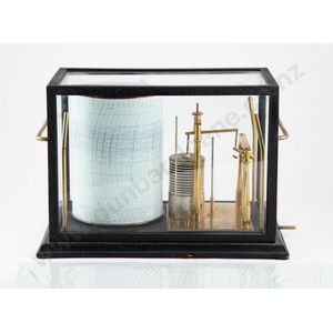 Barograph by Short and Mason London cast metal framed glazed…