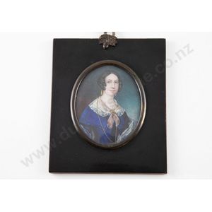 Mid 19th century English portrait miniature, dated 1847…