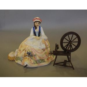 Royal Doulton 'Spinning' figurine, limited edition 619/750,&hellip;