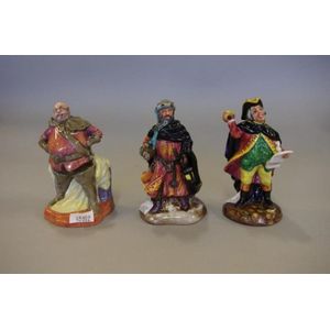 Three small Royal Doulton figurines, 'Falstaff' HN3236, 'Good…
