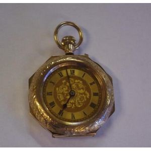 18ct Gold Ladies Pocket Watch Brooch Watches Zother