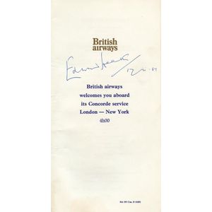 Edward Heath (British Prime Minister 1970-1974): Signature in…