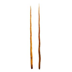 A pair of narwhal tusks, 197 cm high, and 190 cm high.…