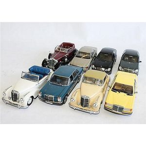 Eight Minichamps model cars, including 'Mercedes-Benz 300s' and…
