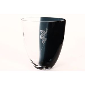 Marty Rytkonen Orrefors Expo Etched Vase by Martti Rytkonen, 2001 - Scandinavian ...