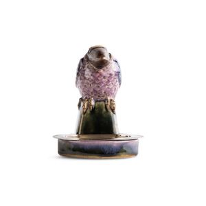 Two Doulton Lambeth stoneware Bibelot character birds, designed…