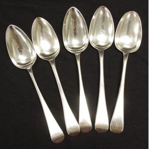 Antique sterling silver soup spoons - price guide and values