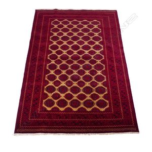 A fine hand knotted Bokhara carpet, the entire field decorated…