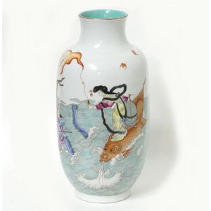 Chinese Ceramics Famille Rose Vase Price Guide And Values