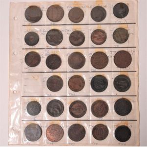 29 New Zealand 19th century Tradesmen's Tokens, includes 2 x…