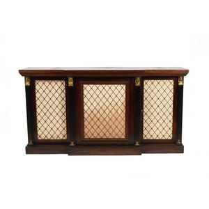 Regency rosewood breakfront chiffonier, 19th century, in the…