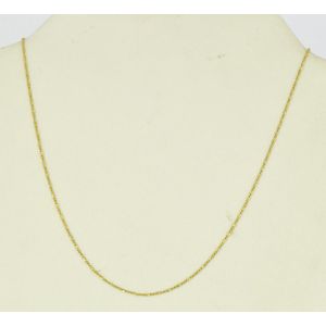 A 9ct yellow gold chain. Length 38 cm 