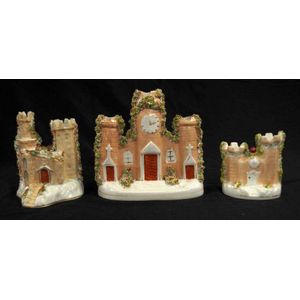 Victorian Staffordshire Castles: Three Sizes - Staffordshire - Ceramics