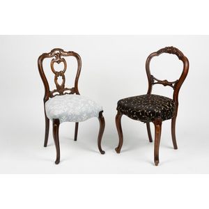 Two Victorian mahogany dining chairs