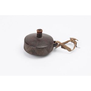 Zulu snuff container good early example circular hollowed…