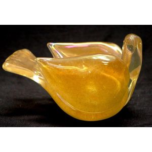 Murano Aventurine bird form bowl