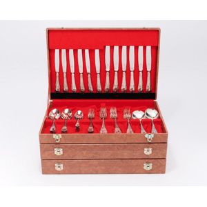 Boxed suites of German silver plate flatware, first half 20th…