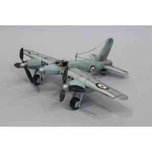 Vintage Tin plane model of RAF De Havilland Mosquito, 25 cm…