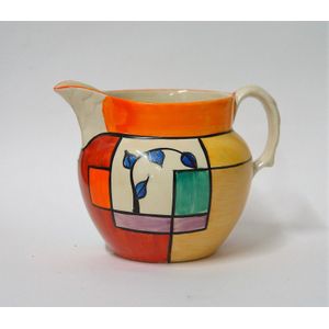 A Clarice Cliff Bizarre 'Branch and Squares' jug, c.…