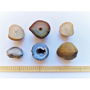 Geodes from WA agate, agate & quartz, and others of chalcedony,…