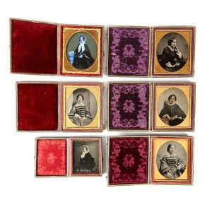 A suite of 14 Mid-19th century daguerreotypes, depicting…