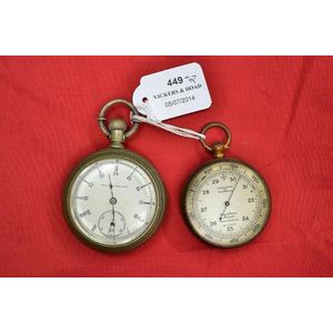 Short & Mason aneroid pocket barometer & Elgin Nati Watch co.…