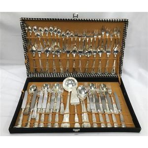 A Restucci S.P.A Italian silver plate canteen of cutlery for…