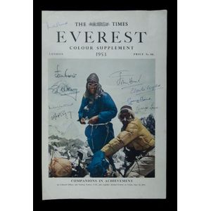 Signed Everest Colour Supplement. Special 1953 issue by The…