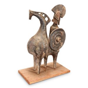 Iris Galbraith (Australian) stoneware figure of Roman on horse&hellip;