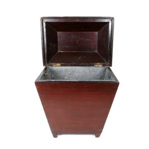 A N.Z. colonial dark stained kauri wine cooler, of plain&hellip;