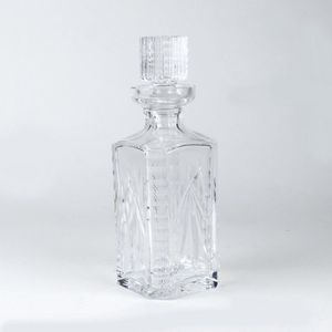 A Waterford Crystal square section decanter, with original…