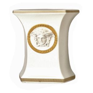 Three pieces of Rosenthal Versace china, two dishes and a vase,…