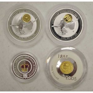 Four Australian commemorative silver proof coins comprising of…