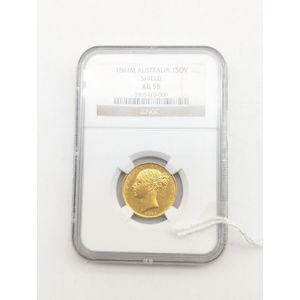 Rare 1881 Melbourne Mint Gold Sovereign: AU58 Nearly Uncirculated ...