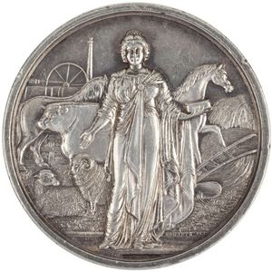 1879 National Agricultural Society of Victoria Silver medal (51…