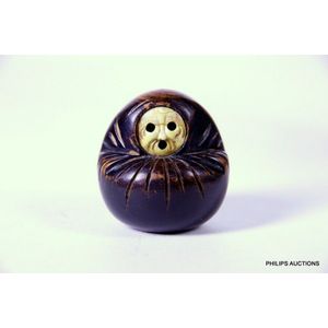 A novelty Japanese Kobe Ningyo Daruma doll, Meiji to Taisho…