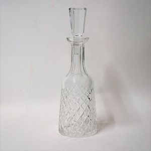 A Waterford cut crystal decanter, the mallet body with…