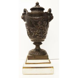 Antique French Vittoz Bronzia lidded urn bronze lidded urn,…
