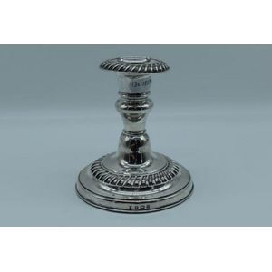 Sterling silver candlestick, Birmingham, England (1905)