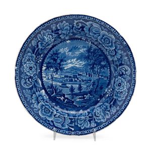 Plates, platters and bowls from various Staffordshire potteries