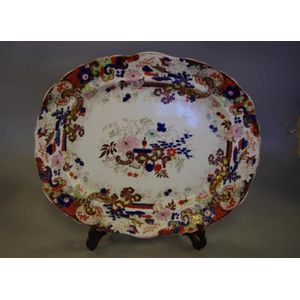 Antique Staffordshire meat platter 44 cm wide