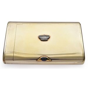 A Faberge vermeil silver presentation cigarette case,…