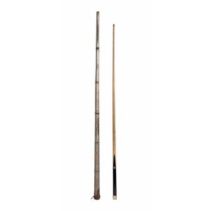 Walter Lindrum, 1929 Billiards Cue with engraved ivory plate…