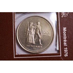 Canadian 1976 Olympics $100 gold coin proof coikn, in original…