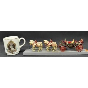 Royal memorabilia from the 1977 Jubilee including a model of…