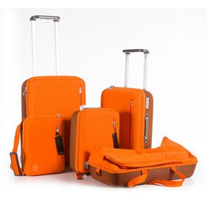 Marc Newson, luggage set five pieces all unused. Messenger bag,…