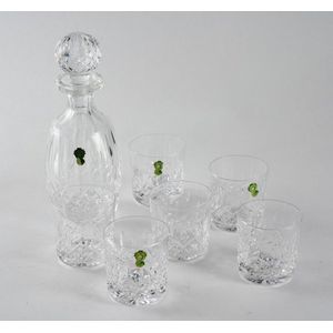 A Waterford Crystal decanter and six water glasses, decanter…