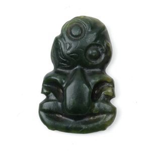 Pre-European and later Maori tiki made from greenstone / pounamu ...